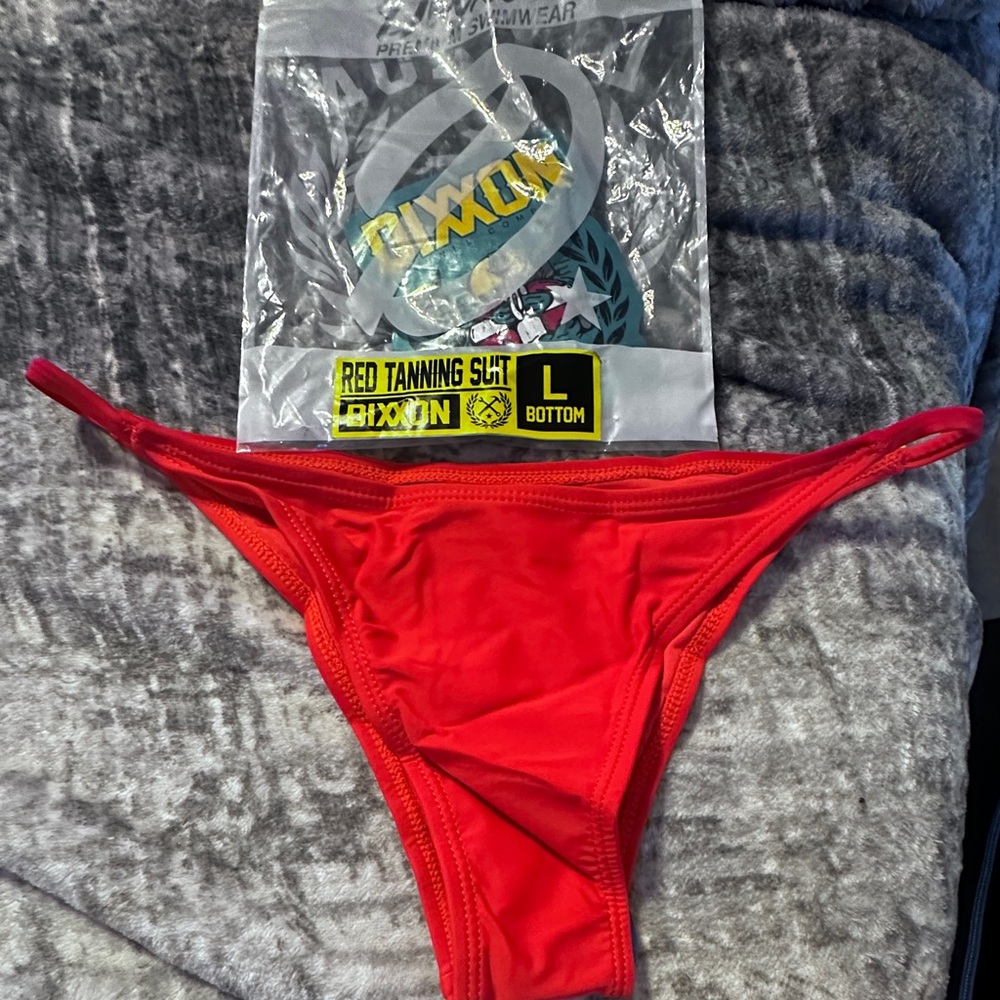 DIXXON Red Bikini Bottom Sz L